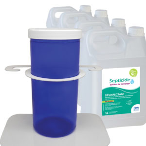 Offre bac trempage et 4 désinfectants SEPTICIDE