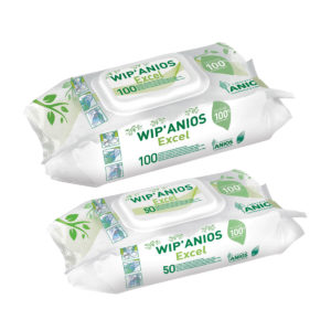 lingettes anios wip'anios excel dispositifs médicaux et surfaces