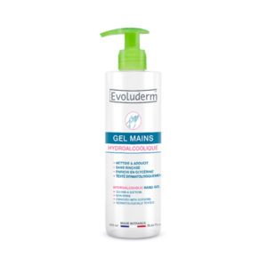 Gel hydroalcoolique evoluderm pour les mains flacon de 500ml