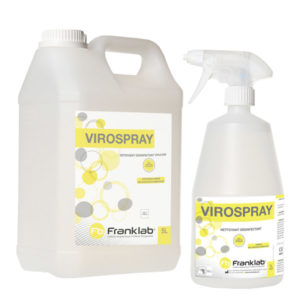virospray désinfectant détergent médical franklab