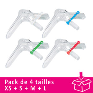Pack 4 tailles spéculums Cusco stériles