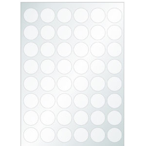 Planches de 48 clips adhésifs thermophormés pour CD