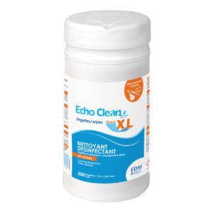 echo clean lingettes grand format désinfection des équipements d'imagerie médicale